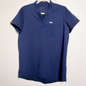 Figs Royal Blue Scrub Top